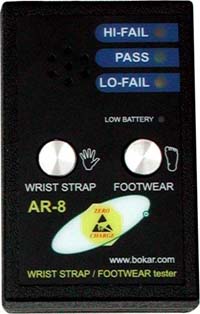 AR-8 Wrist and Footwear Tester with 9V battery